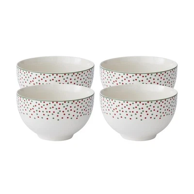 Árvore de Natal tigela de arroz 6 polegadas - Conjunto de 4 tigelas de cerâmica para sopa, ensopados e... - Imagem 1 de 4