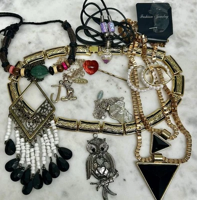 Necklace Earring Bracelet Gem Branded Reseller Vintage Bundle Beaded Chain  - Image 1 of 4