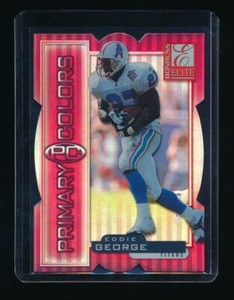 EDDIE GEORGE 1999 DONRUSS ELITE PRIMARY COLORS DIE CUT RED 13/75 *TITANS*