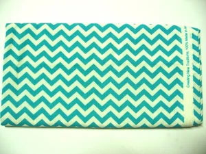 Creating New Traditions Light Blue Chevron Fabric - Picture 1 of 1