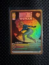 GOLD HOLO Invisible Woman HERO MARVEL Ultimate Battles MINT! RARE 