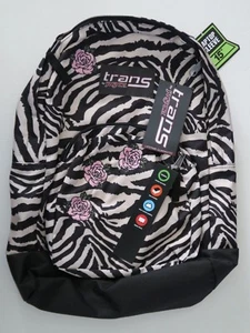 Trans by Jansport JS00T70S Overt Backpack Zebra Rose - NEW - Picture 1 of 9