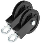 2 Pcs Plastic Pulley Fitness Cable Replacement Wheel over The Door