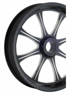 NEW REVTECH MERIDIAN BLACK 17 X 3.5 CUSTOM WHEEL HARLEY TOURING SOFTAIL XL - Picture 1 of 1