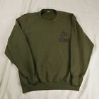Vintage US MARINE CORPS BLUZA Duża zielona USMC Oliwkowy sweter Stany Zjednoczone