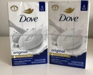 Dove, Original, Beauty Bar, 2 Pack, 6 Bars Each, Moisturizing, Soft - Picture 1 of 3