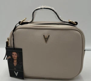 (NWT) Vanessa Williams Lush Clutch Crossbody Purse Beige - Picture 1 of 9
