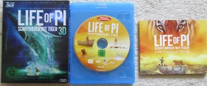 Life of Pi - Schiffbruch mit Tiger (Blu-Ray) Mit Booklet - Zustand Sehr Gut - Bild 1 von 2