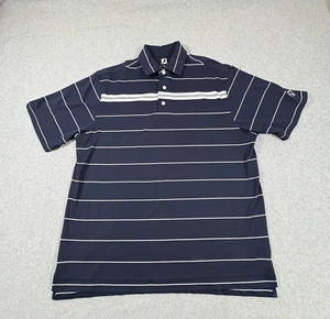 FootJoy Camicia Uomo Extra Large Blu Rigato Lisel Leggera Elasticizzata Traspirante - Foto 1 di 7