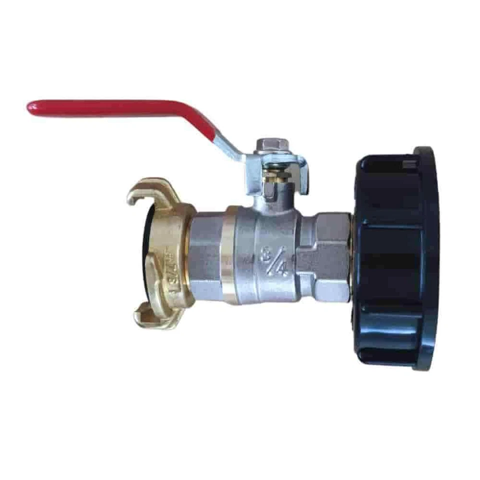 IBC Container  3/4" Wasserhahn + Adapter Anschluss Absperrhahn - Bild 1 von 1