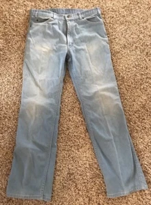 Levis Orange Tab Jeans With A Skosh More Room 1970s Denim 36 X 32 Faded Light - Picture 1 of 7