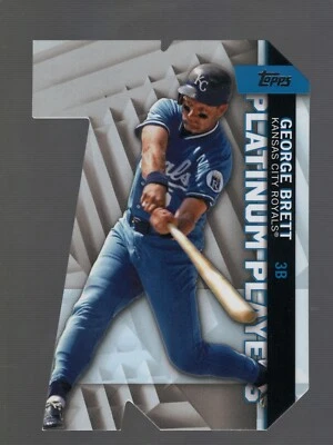 2021 Topps George Brett Platinum Players Die Cut #PDC-8 Kansas City Royals  - Image 1 of 2