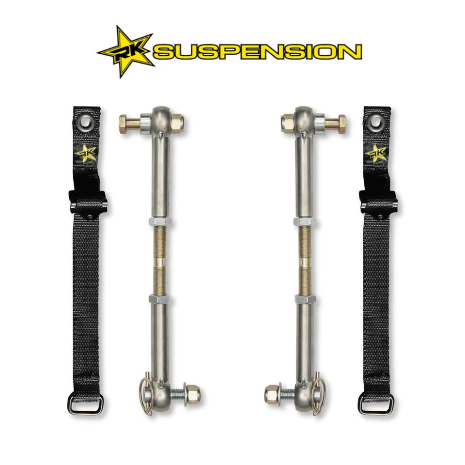 Barra estabilizadora delantera Rock Krawler desconecta con correas para Jeep Wrangler 07-18 JK/JKU Foto 1 de 1