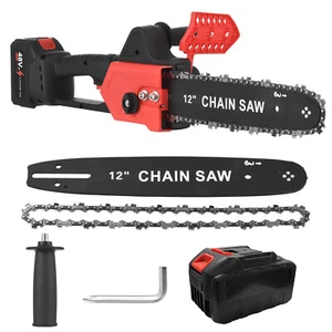 12 Inch Cordless Electric Chainsaw 48V with Brushless Motor Chain Saws Kits B5W2 - Picture 1 of 8