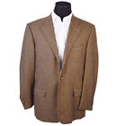 Ermenegildo Zegna Mens Sportcoat 44R (54 IT) Brown Houndstooth 100% Wool Italy