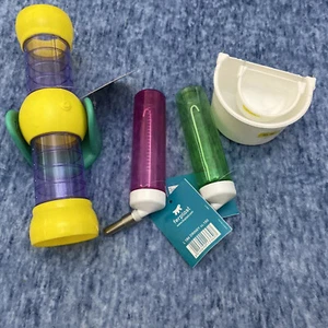Hamster Toys Accessories 7pc Bundle See-Saw, Drink Feeder, Bowls & Playwheel! - Picture 1 of 8