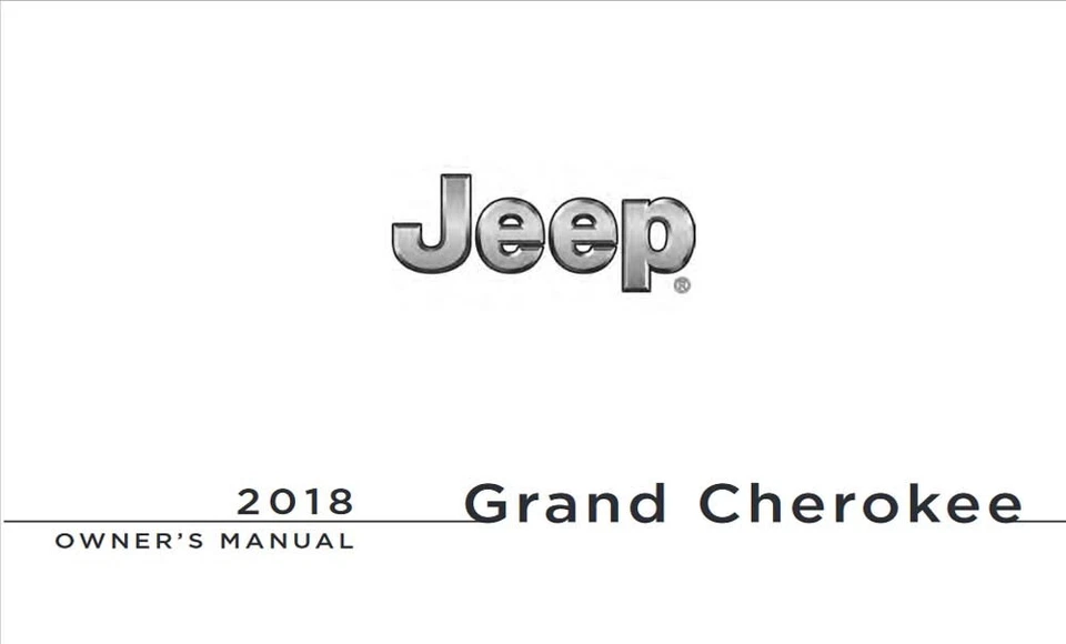 Jeep Grand Cherokee 2018 manual del propietario guía del usuario Foto 1 de 1