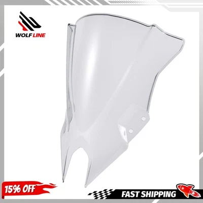 WOLFLINE Windshield for Kawasaki Ninja 500 2024-2025 Light Smoke Windscreen Foto 1 de 4