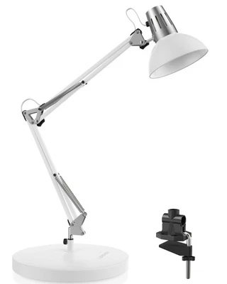 Metal Desk Lamp, Adjustable Goose Neck Architect Table Lamp with On/Off Switc... - Image 1 of 4