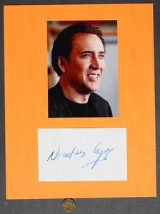 Oscar Preisträger Filmstar Nicholas Cage signed Autogramm & Foto RAR --- - Bild 1 von 1