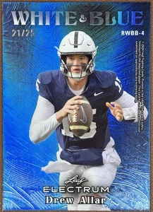 2024 Leaf Electrum - Drew Allar, Carson Beck /25 - Red White & Blue (RC) - Picture 1 of 4