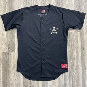 Vintage Rawlings Game Worn Team Issue Vanderbilt Baseball Jersey Sz 44 L #19 - Picture 1 of 6