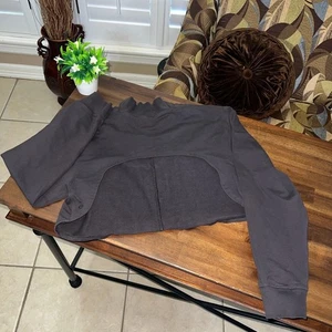 Lululemon reversible hi-low crop turtleneck sweater/shrug cute athletic - Picture 1 of 6