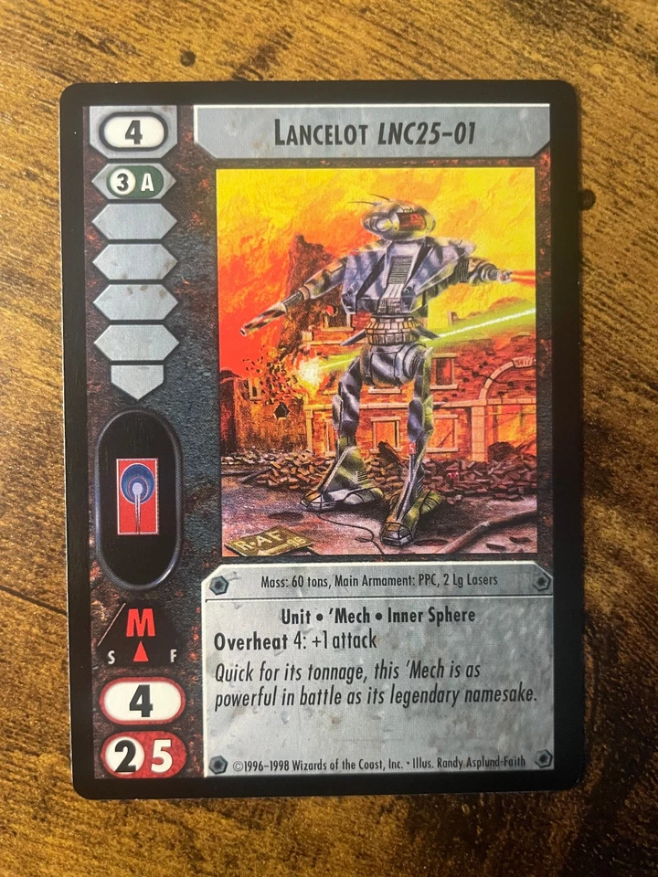 Battletech CCG TCG Card Game Rare Commanders Ed Lancelot (LNC25-01) - Image 1 of 1