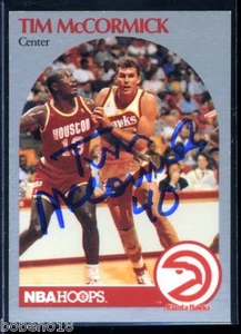 Tim Mccormick signed Autogramm AUTO 1990-91 Hoops Karte #401 - Bild 1 von 1