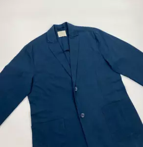 Giacca di cotone da uomo blu Aegeo taglia 3 lino lino senza foderazione A - Foto 1 di 15
