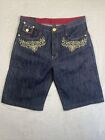 Vintage Y2K Imperious Denim Delf Trading Inc. Shorts Embroidered Mens 36