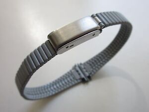 ROWI grey stainless steel 1990's Germany 13 MM watch bracelet