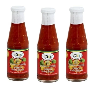 Jamaican Country Style Hot Crushed Pepper Sauce 3 Pack (11.5 oz each) Caribbean - Picture 1 of 24