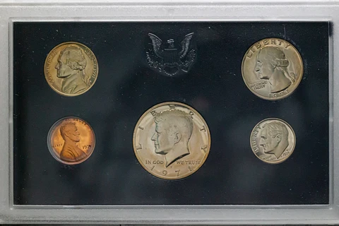 1971-S US MINT PROOF SET PENNY GEM TONED CHOICE BU UNC NEON COLOR (DR) Cover