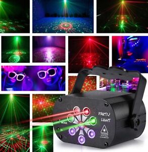 128 Pattern Projector LED DJ Light RGB Laser Stage Disco KTV Show Party Lighting