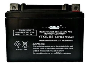 YTX4L-BS Motorcycle Battery Replacement for HONDA CRF125F 125CC 2014 - 2018 - Picture 1 of 5