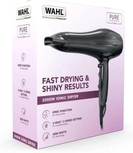 Wahl Hair Dryer Pure Radiance 2000W 3 Heat 2 Speed Settings Cool Shot Button - Picture 1 of 7