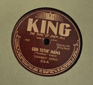 LISTEN MP3 COUNTRY BOPPER 78 Cowboy Copas KING 516 Gun Totin Mama - Bild 1 von 1
