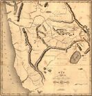 A4 réimpression d'anciennes cartes 1837 carte du territoire à l'ouest des montagnes Rocheuses