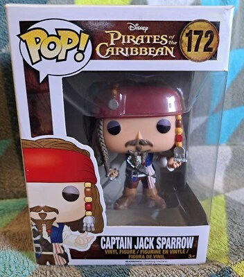 Captain Jack Sparrow Pop 172 - Pirates Funko Pop! 2015 Vaulted + Protector - image 1 of 4