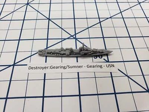Destroyer - Classe d'engrenage - USN - Wargaming - Axe et Alliés - Miniature navale - Photo 1 sur 2