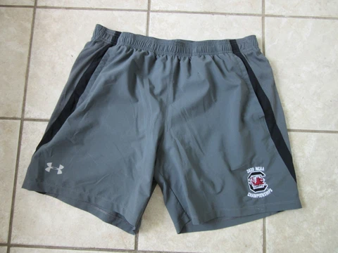 Under Armour USC Gamecock Carolina 2020 NCAA  Championship Shorts Men's Sz XL Cover