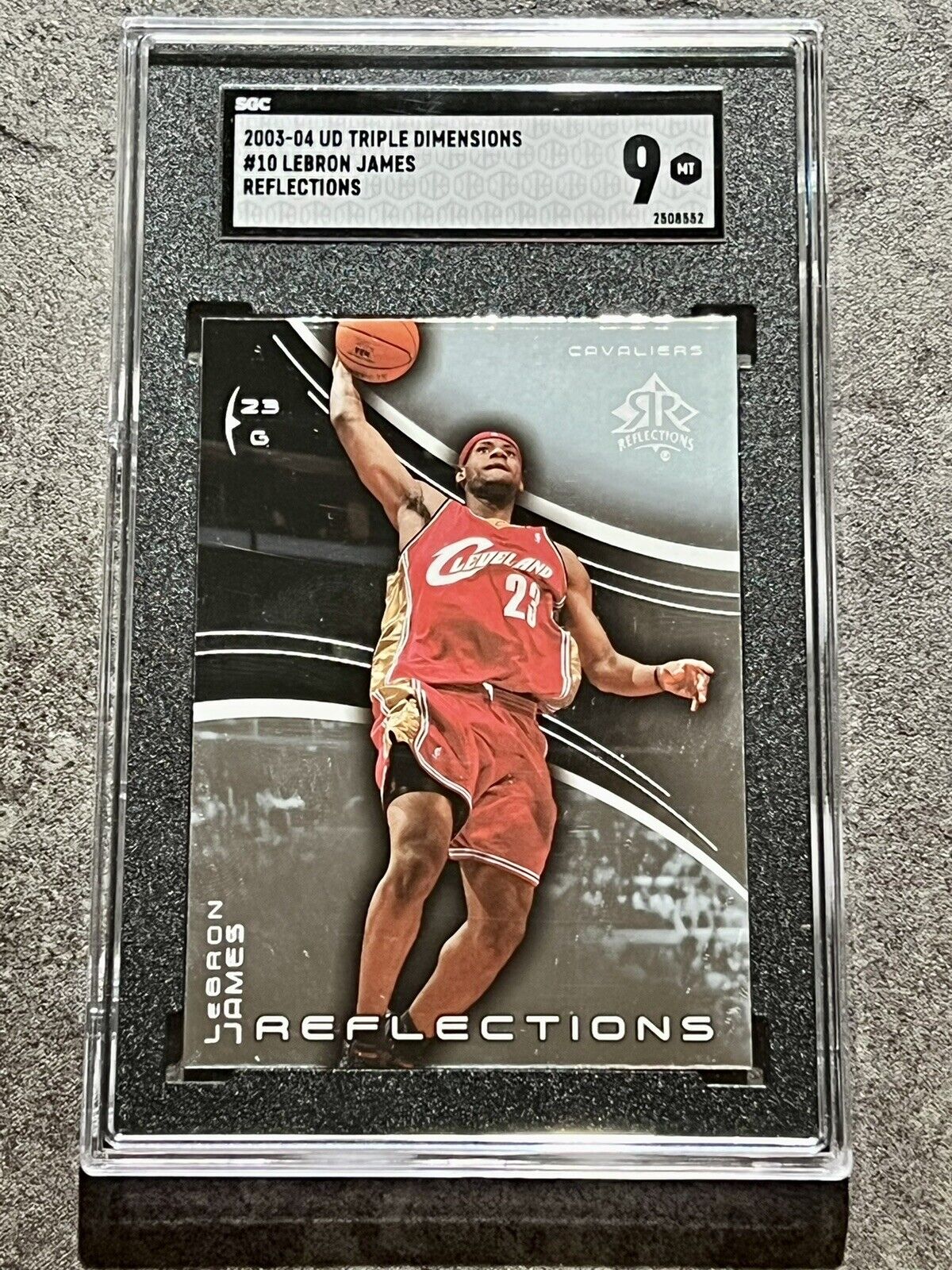 2003-04 Upper Deck Triple Dimensions LeBron James Reflections #10 SGC 9 📈INVEST