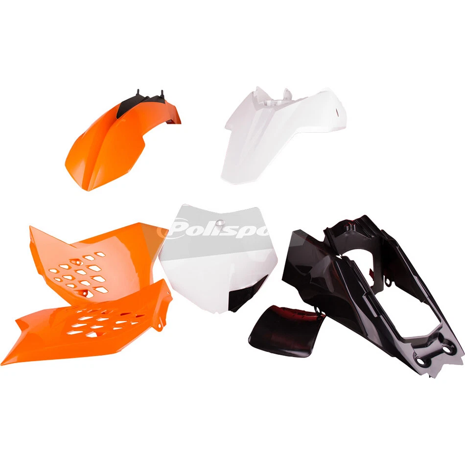 KIT CARROCERÍA PLÁSTICO POLISPORT NARANJA KTM 65 SX 2009-2015 90450 montaje en desc Foto 1 de 1