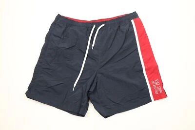 Pantalones cortos de natación vintage años 90 Nautica para hombre XL deletreados forrados en bloques de colores Foto 1 de 4