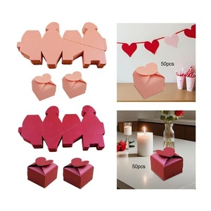 50x Valentines Day Gifts Boxes Candy Boxes for Guests Cupcake Keepsake Box - Picture 1 of 14