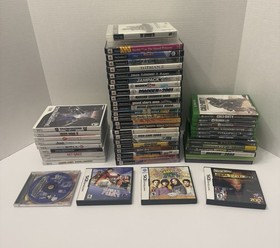 50 Video Game Lot PS2 Wii Xbox One 360 DS PS3 GTA Madden COD Tested AS-IS