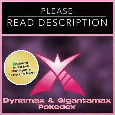Gigantamax & Dynamax Pokemon Pokedex Non Shiny - Pokemon Go - Image 1 of 3