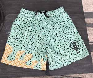 Baseball Lifestyle Shorts 101 Ice Cream Mint Youth Medium  - Picture 1 of 2