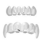 Man Silver Teeth Canine Tooth Grill Dental Grills Top Bottom